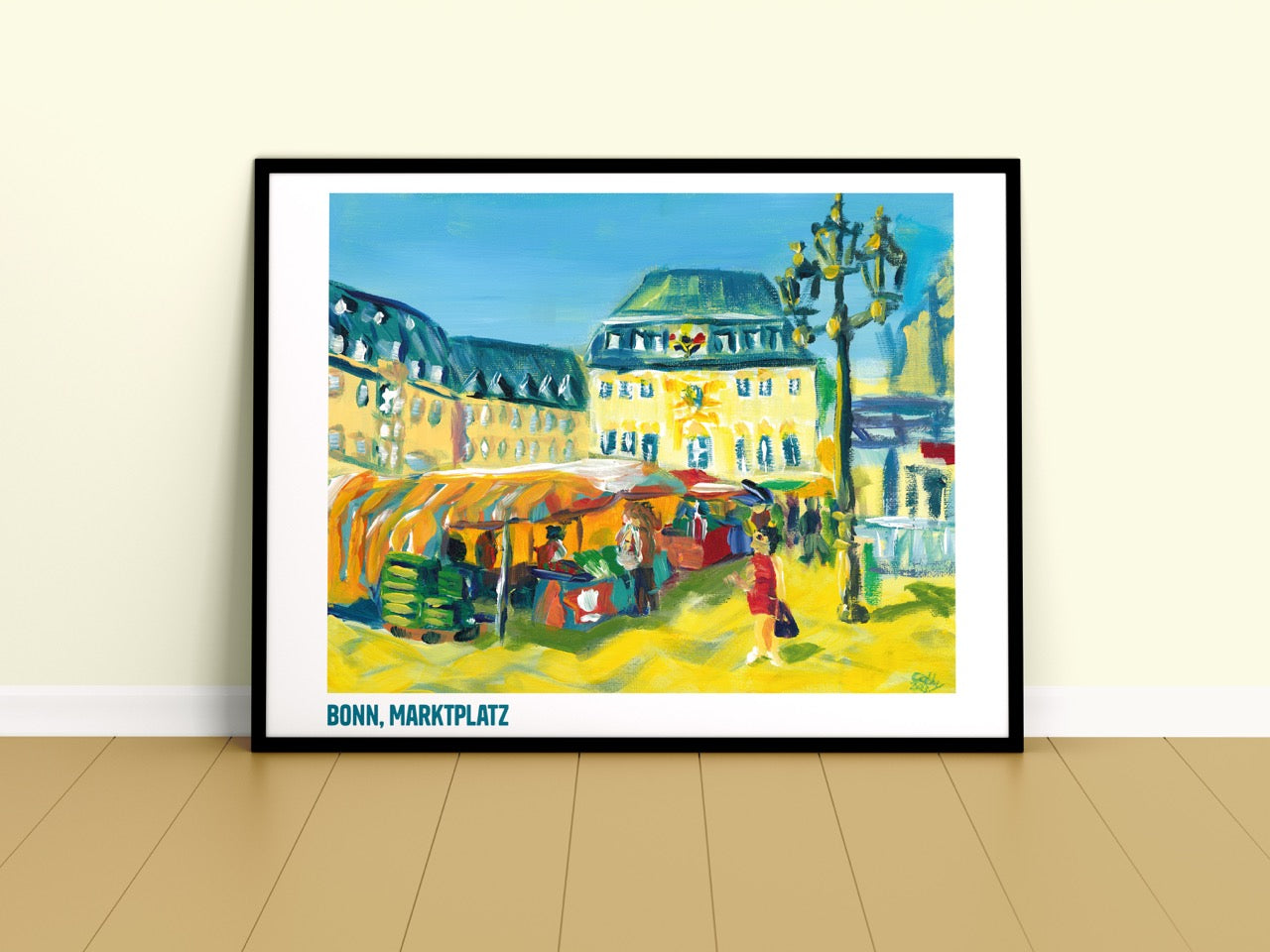 Marktplatz Bonn Kunstdruck