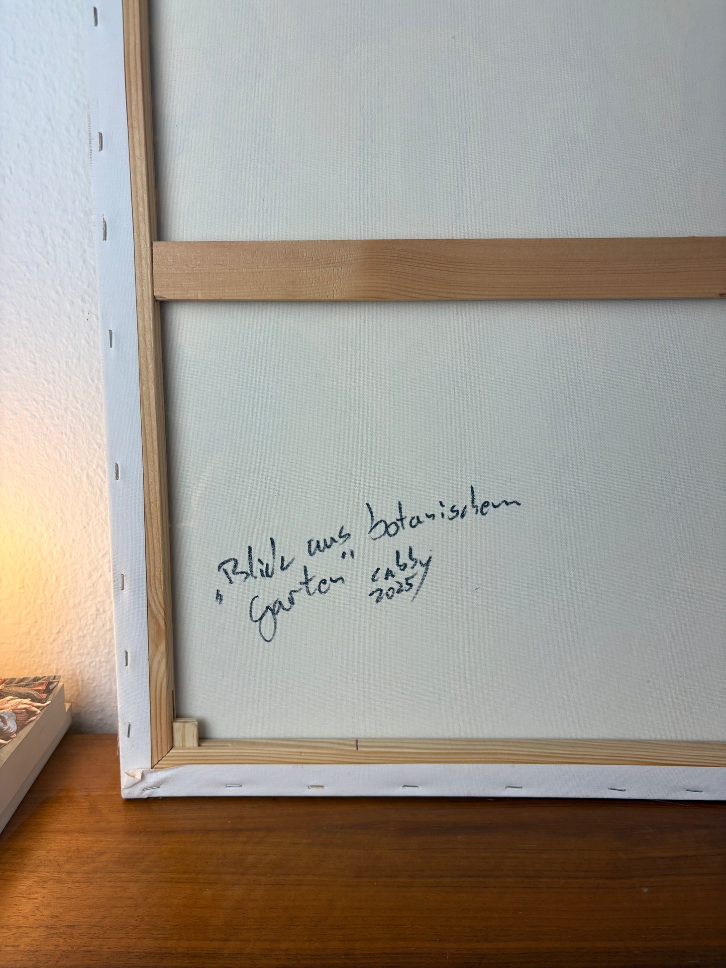 "Blick aus botanischer Garten" (Original)