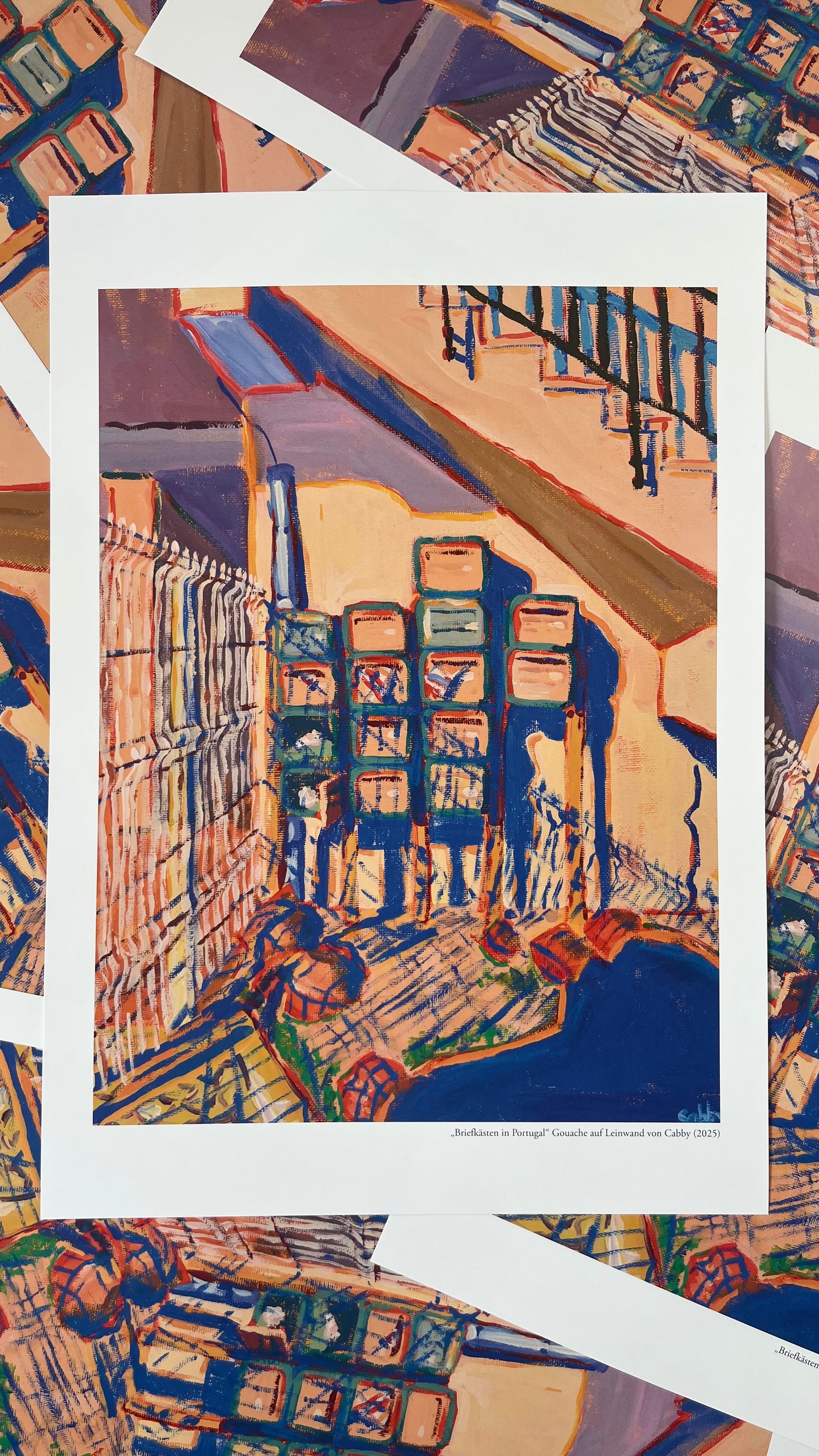"Briefkästen in Portugal" Kunstdruck
