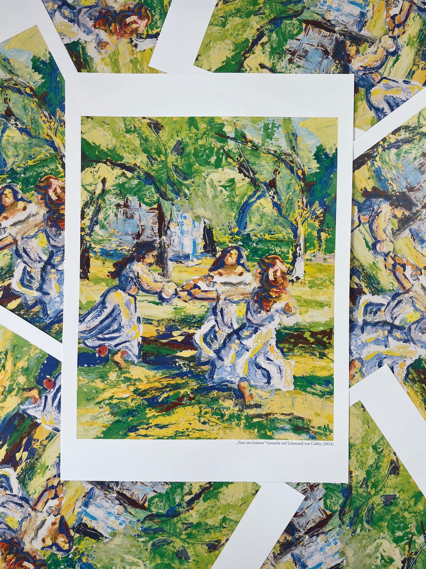 "Tanz im Grünen" Kunstdruck