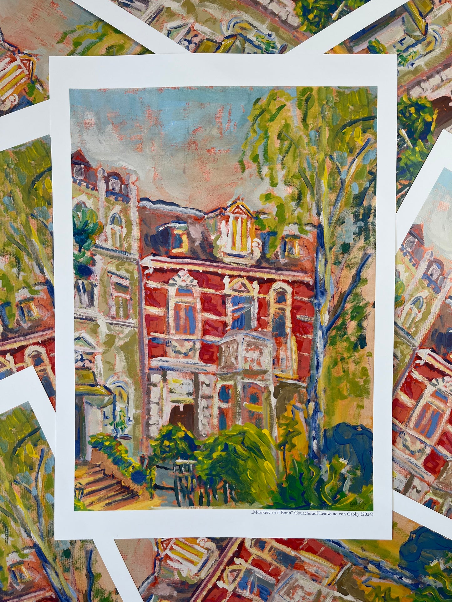 "Musikerviertel Bonn"Kunstdruck