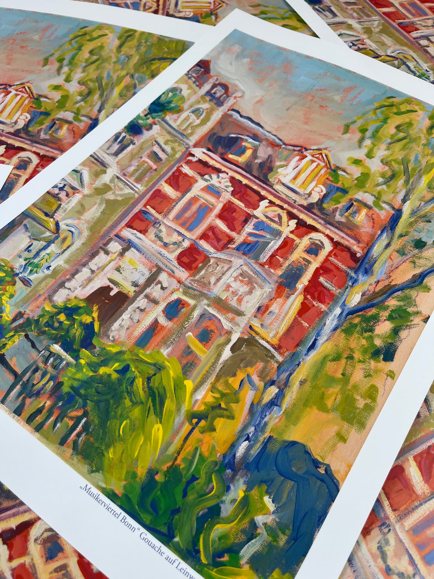 "Musikerviertel Bonn"Kunstdruck