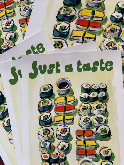 Just a taste Kunstdruck (hell)