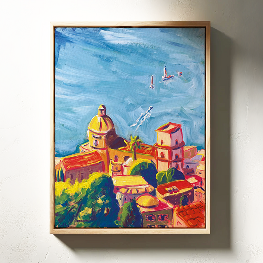 Blick auf Positano (Original)