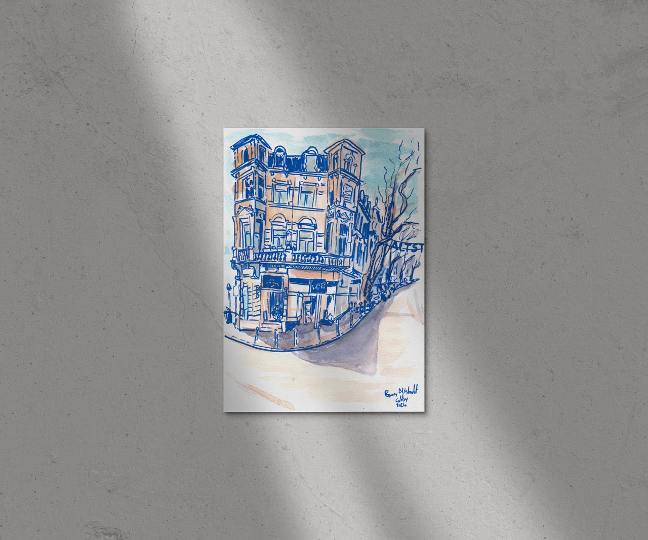 Bonn Altstadt mit Kiosk Kunstdruck