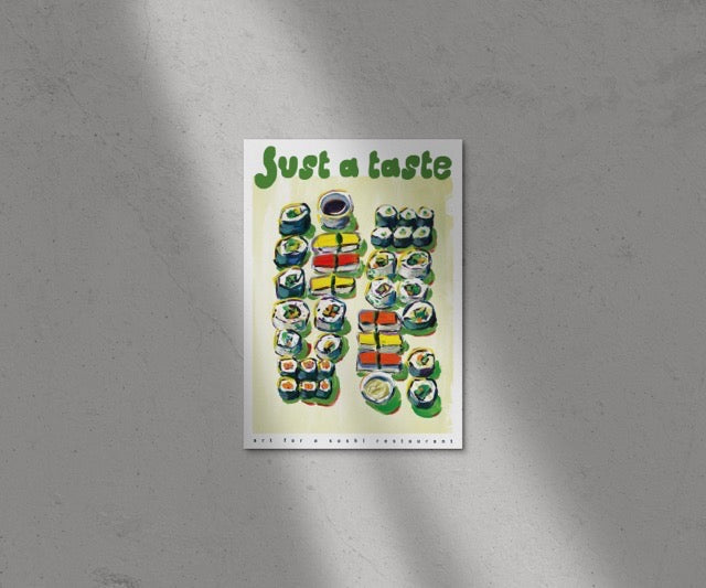 Just a taste Kunstdruck (hell)