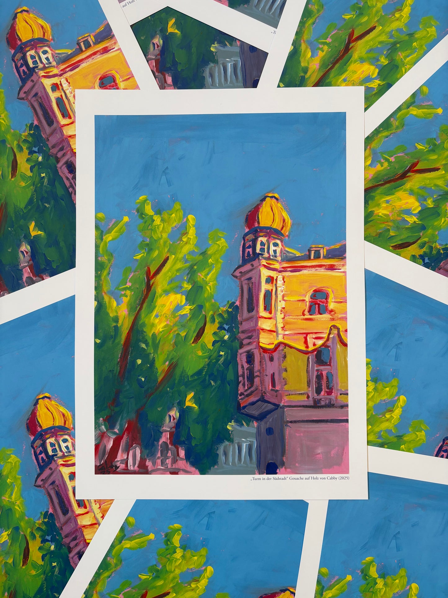 „Turm im der Südstadt" Kunstdruck