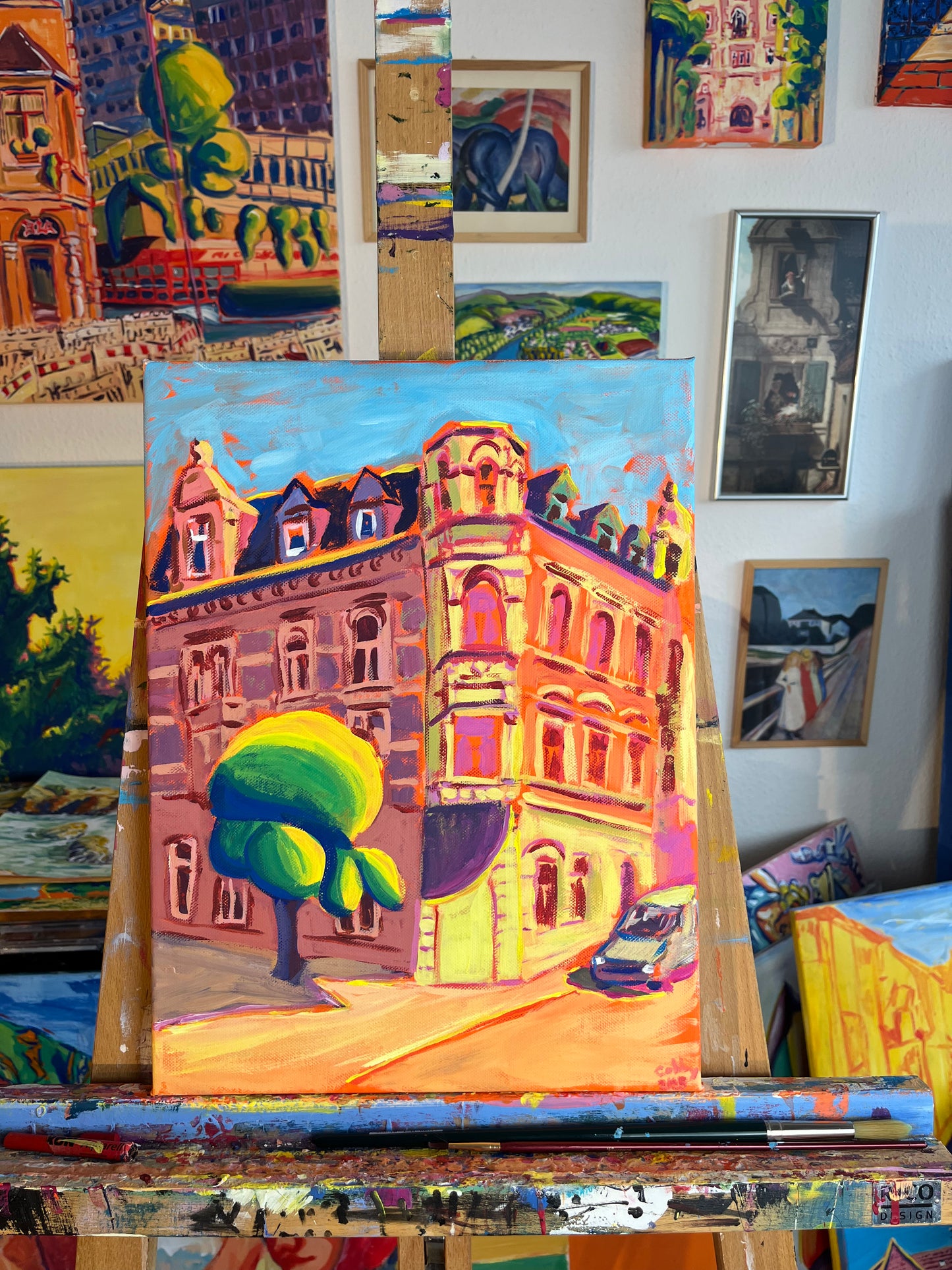 Haus an der Ecke, Heerstraße Altstadt  (Original)