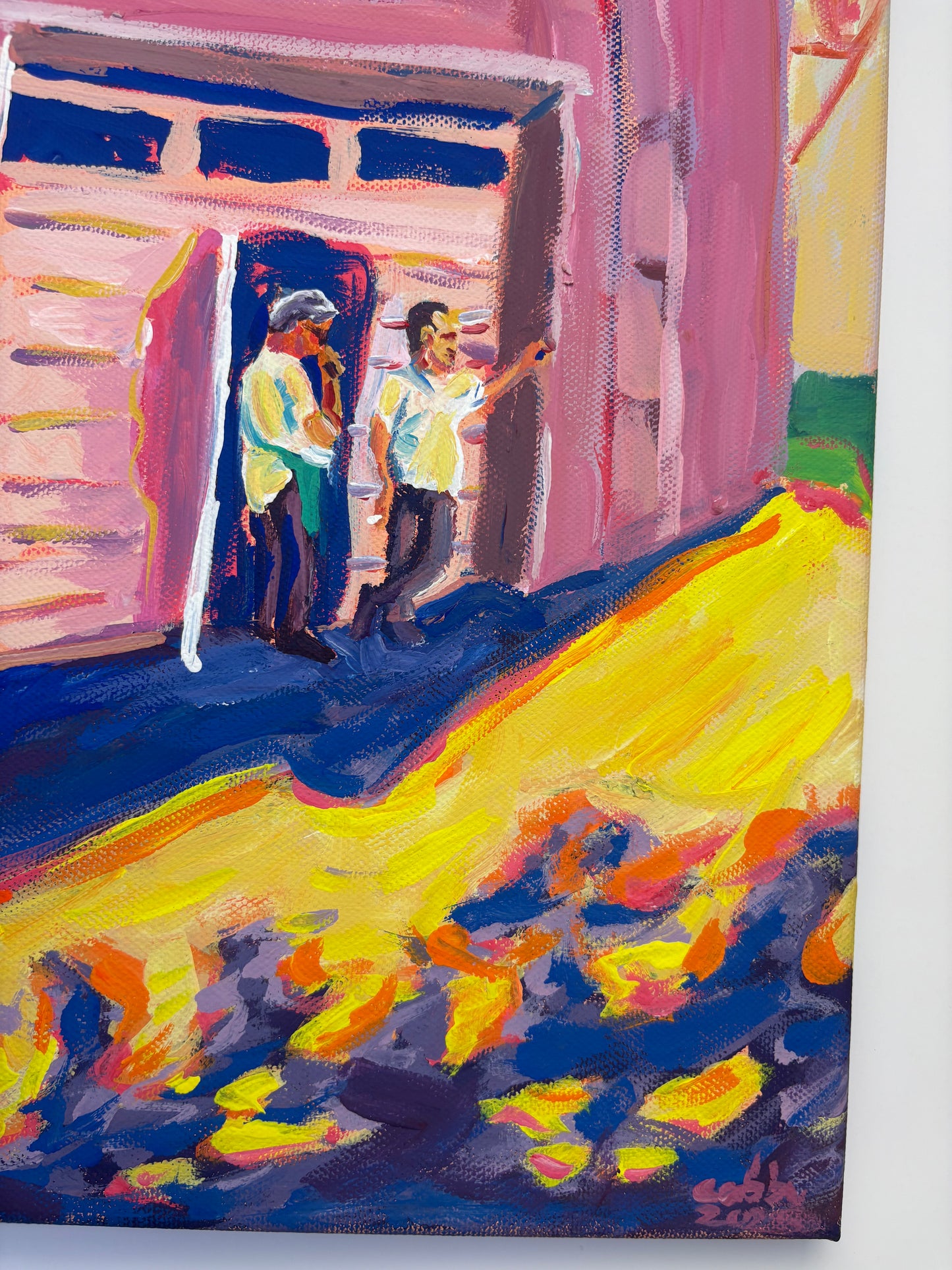 "2 Kellner in der Pause, Positano" (Original)