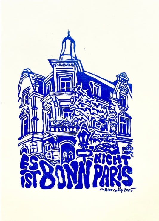 1. Es ist Bonn Nicht Paris (Südstadt Ecke) Linoldruck