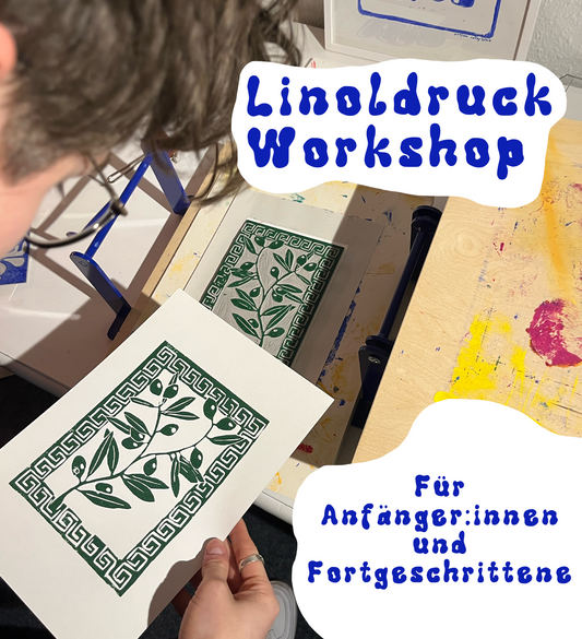 Linoldruck Workshop am Montag 23.02.26 um 18 Uhr