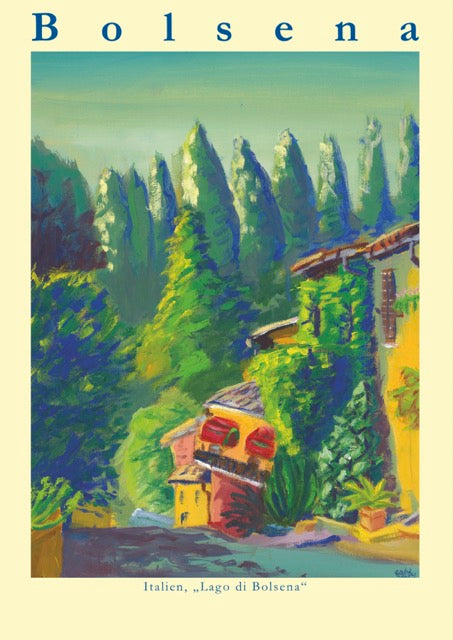 Bolsena/ Italien Landschaft Kunstdruck