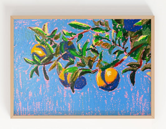 Orangen am Baum (Original)