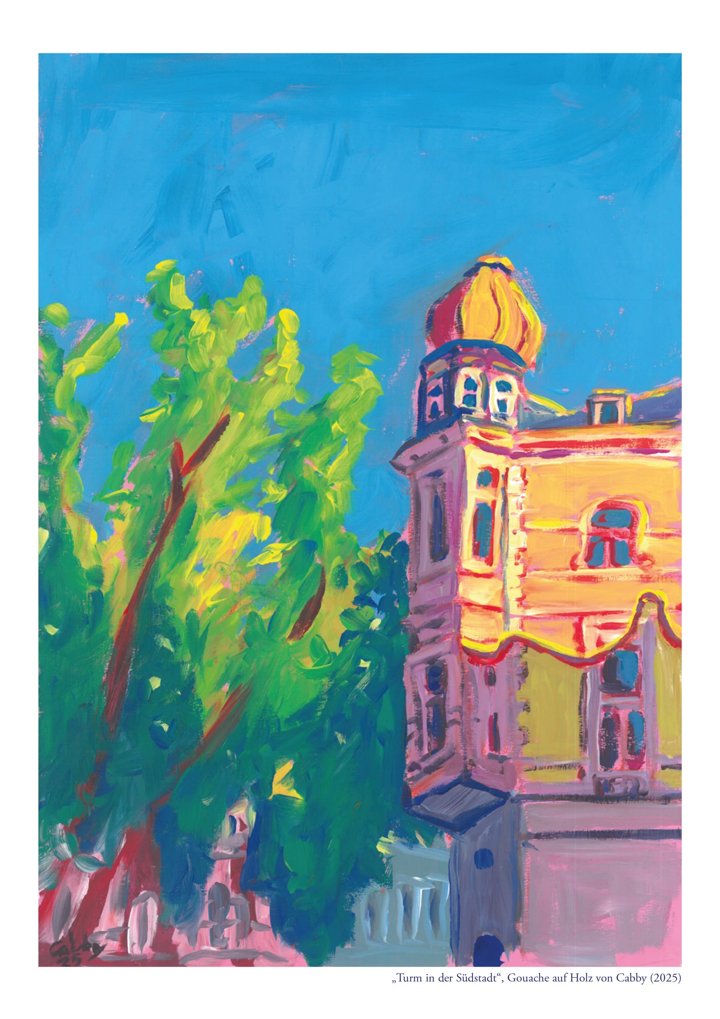 „Turm im der Südstadt" Kunstdruck